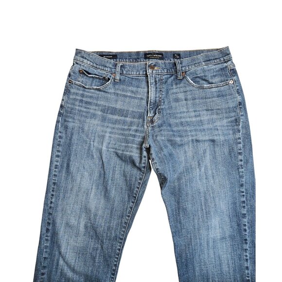 Lucky Brand 221 Straight Mens Blue Jeans Size 38x32 Cotton Stretch Durable Fit - Picture 3 of 8